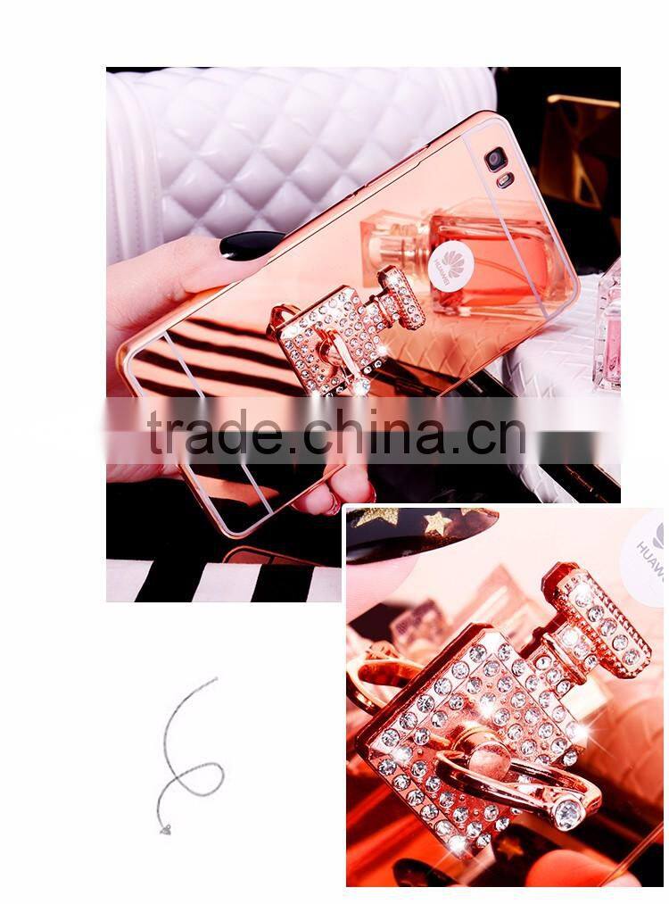 New design metal mirror surface case for Huawei p8 lite