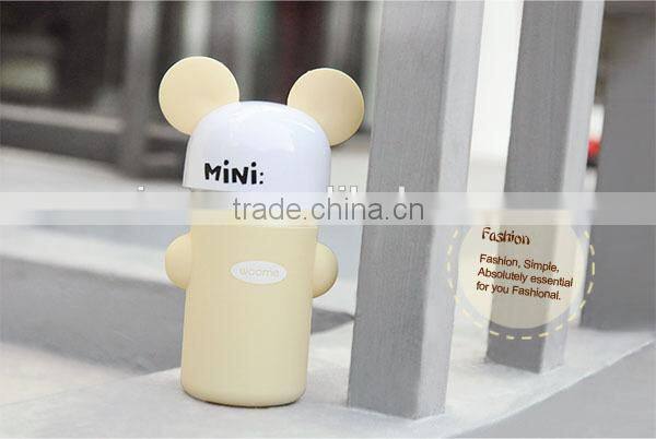 New Fancy funny ears glass sports water bottle