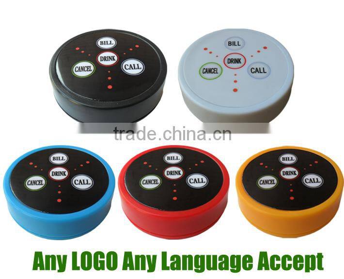 new modern wireless elecronic call bell K-D4 waiter buzzer K-300plus wireless call pager system