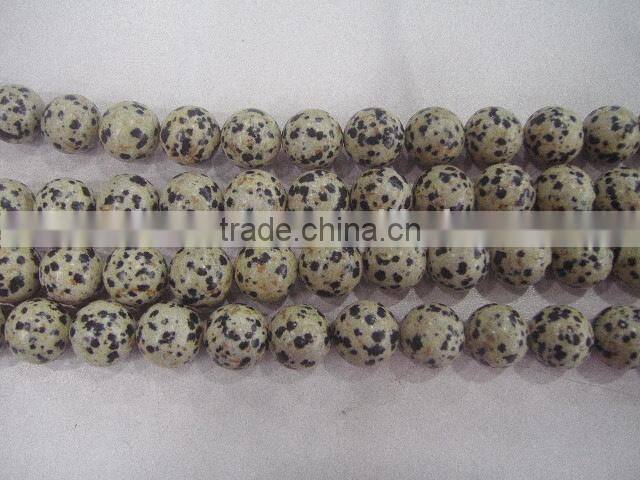 Dalmatine Jasper round bead for necklace decoration