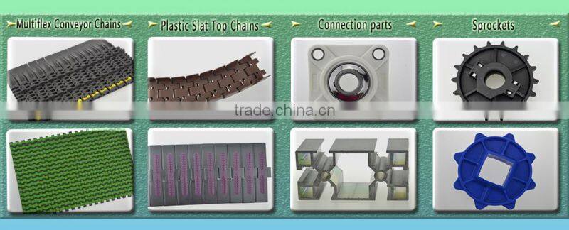 Har812FH Stainless steel table top chains /heavy duty/rubber cover/conveyor manufacturer in China