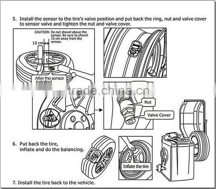 Stand alone universal car tire pressure diagnostic monitoring TPMS