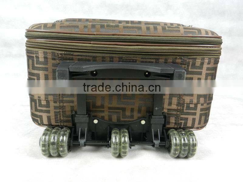 1pc promotional 22'' cabin luggage 600D1200D1680D polyester trolley luggage