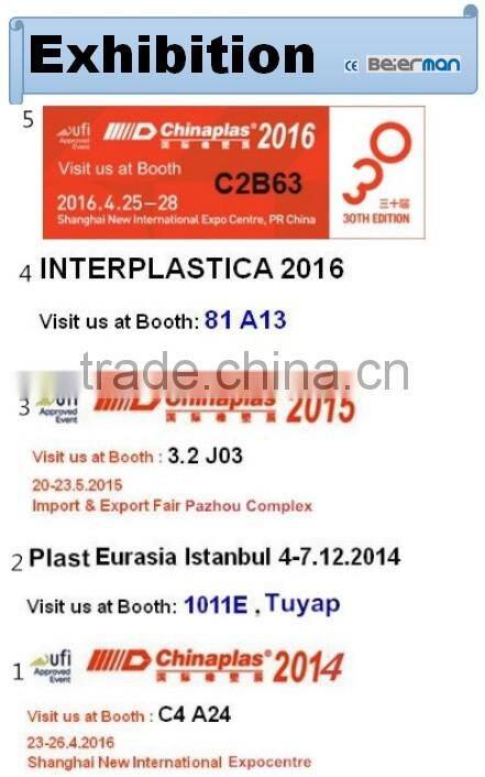 2016 Chinaplas SJ75/25 Single screw extruder for PC,HDPE,PE,PPR pipe