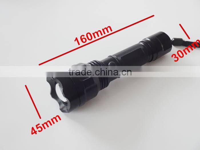 Onlystar GS-9074 aluminum adjustable focus rechargeable zoomable high beam torch light