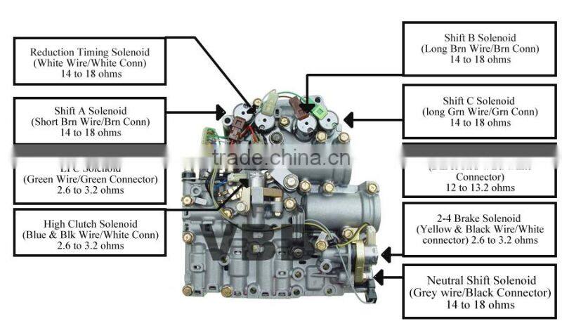 JF506E 09A valve body auto transmission for VW gearbox parts control valve with solenoid
