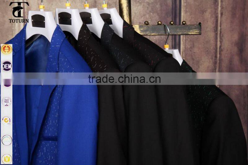 new products 2016 European Style direct manufacturer oem factory Formal Wear Slim Fit sky blue polyester fabric Business Suits