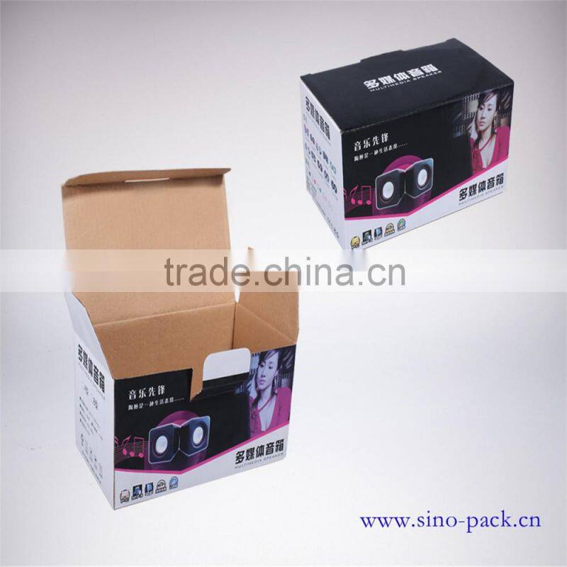 High quality corrugated loudspeaker packaging box