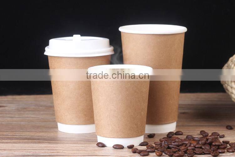 Custom logo printed Disposable paper cup taiwan with paper cup lid