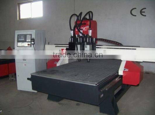 multi-heads cnc wood doors carving machine /4.5kw spindles /vacuum table/heavy duty structure /Stepper motors