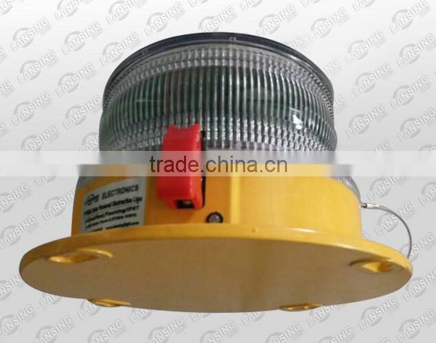 TY32S Solar powered LED aviation light/Solar obstruction light/obstacle light/Red flash aircraft warning light