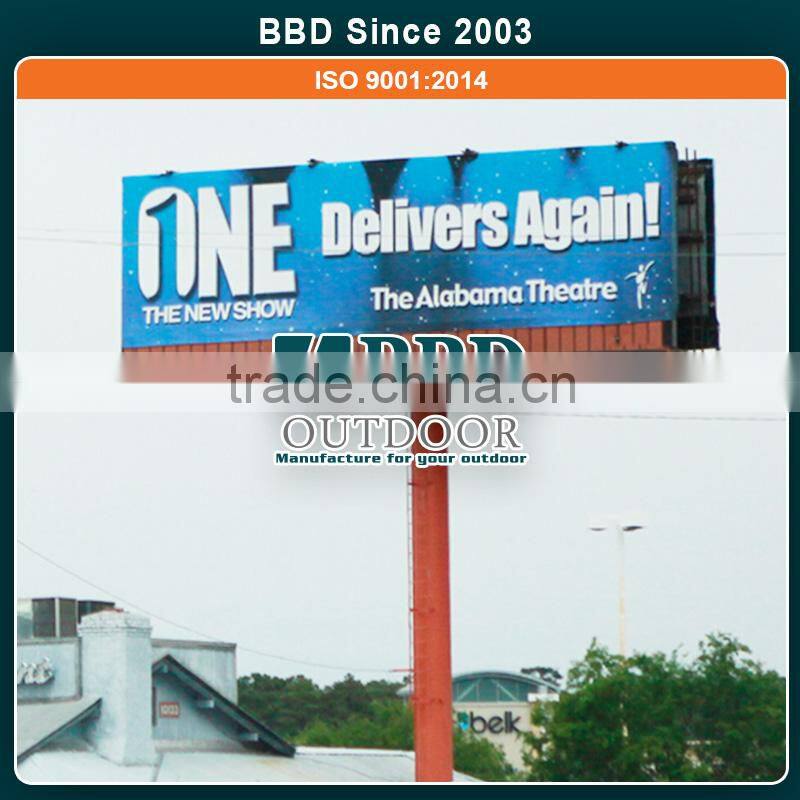 China supplier professional design cheap highway advertising led board steel pole
