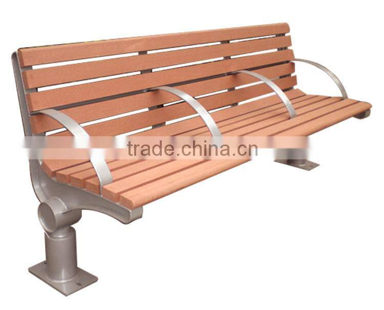 outdoor 3-seater composite park bench wpc