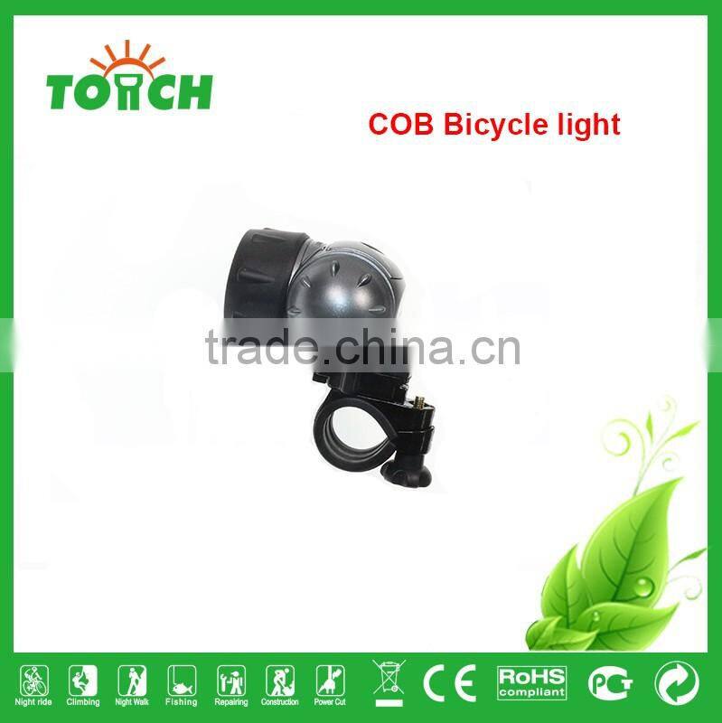 Plastic LED light for bicycle brightest LED bicycle light COB super bright LED bicycle light