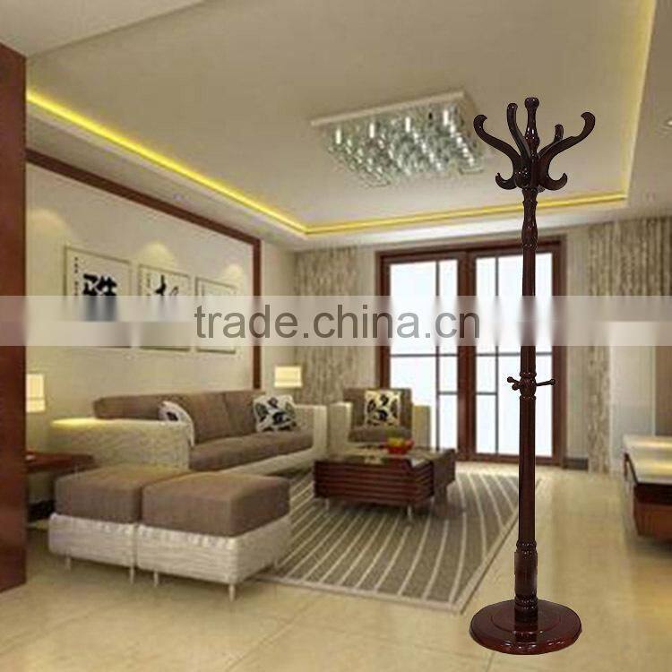 Living rooms western furniture standing antique wooden coat rack for sale