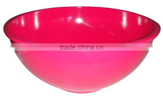 Solid color round mixing melamine serving salad bowl set