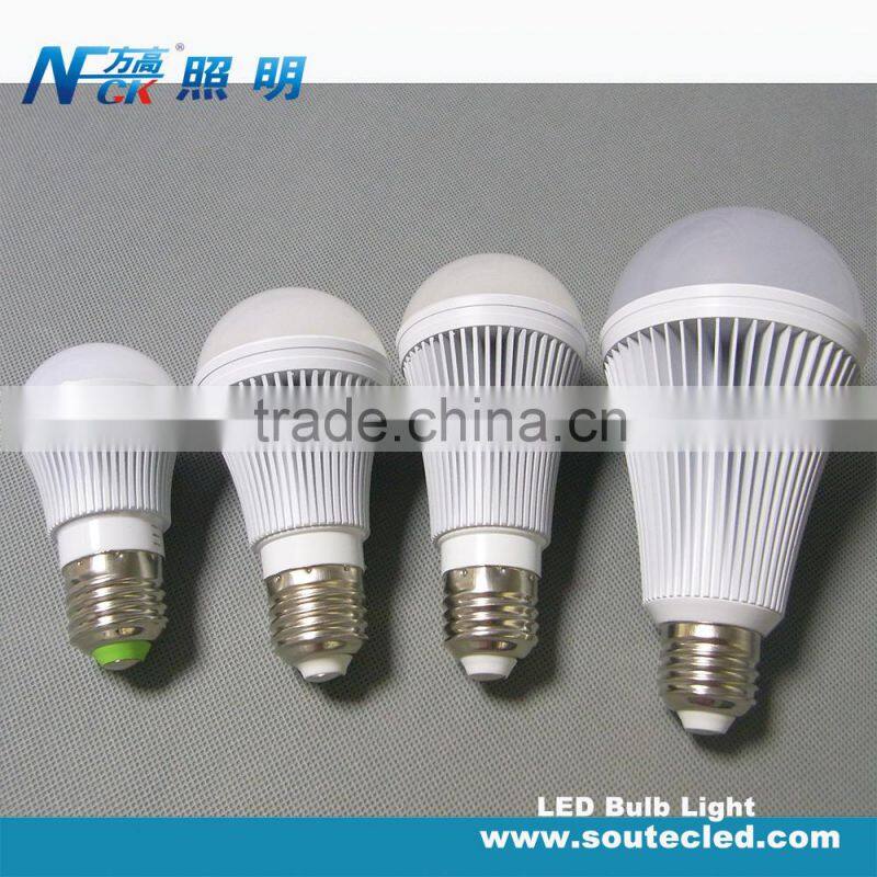 indoor power efficiency bulb led 3w 5w 7w 9w 12w e27 led bulb aluminum led bulb housing