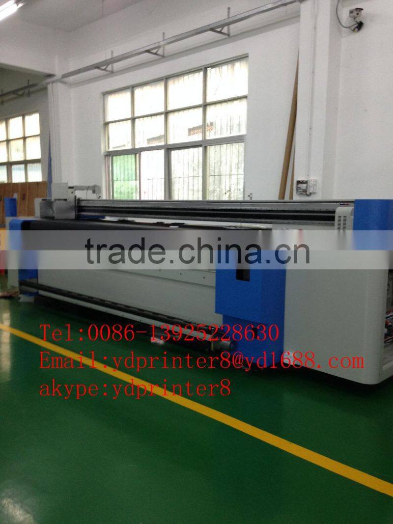 large format roll to roll printer/outdoor advertisement glass UV hybrid printer