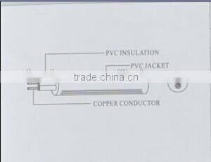 IEC 5.6 MM diameter PVC insulated two cores 52 RVV 300/300V CABLE made in china