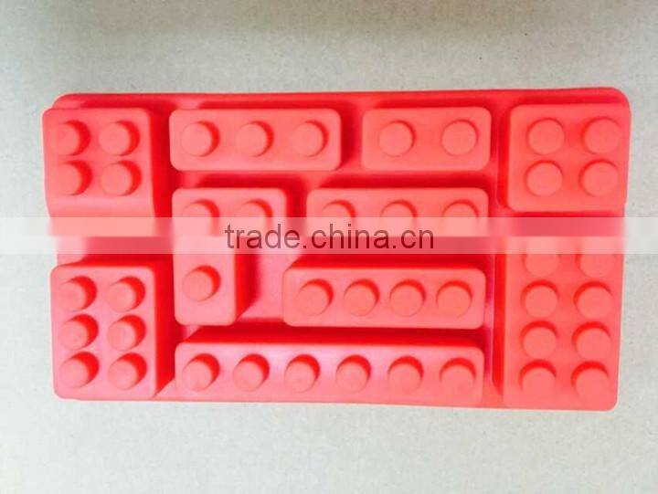 Creative Ice Tray Fruit juice Drink Ice Mold Moudle Block Brick Multicolor Rectangle Shape Cake Chocolate DIY
