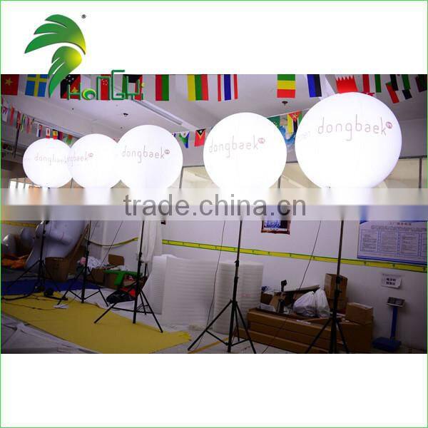 Inflatable Lighting Balloon with Stand / Inflatable LED Decoration Ball / Inflatable Led Light Balloon With Stand Pole