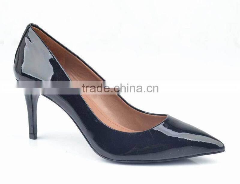 china new style genuine leather women fashion high heel shoes 2014