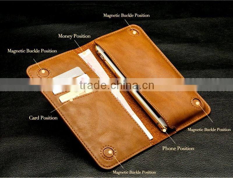 OEM leather cell phone bag