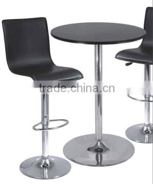 trumpet shape metal swivel turnable pub chair base with footrest TB-21