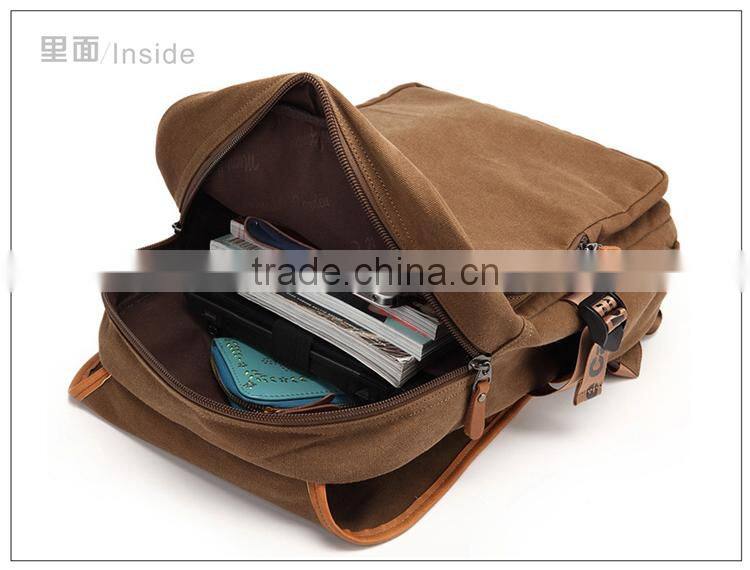 Guangzhou brand high-quality vintage canvas backpack