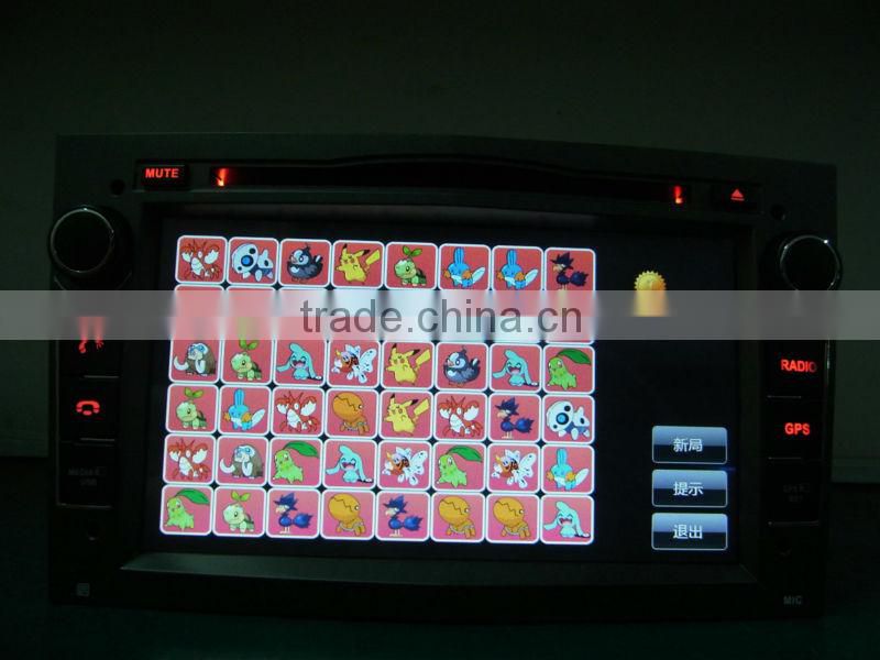 7inch double din auto multimedia for Opel with GPS/BT/FM/AM/RDS/TV/VMCD/3G/GAMES/etc