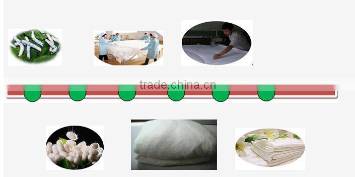 high quality winter white 100% silk bedding quilt