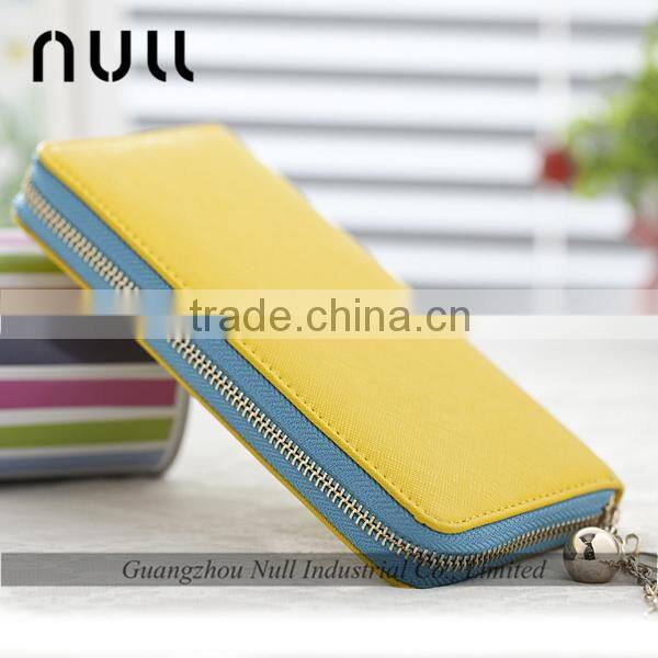 High quality genuine leather woman cell phone wallet