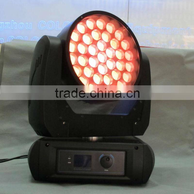37*12w LED zoom washer RGBW 4 in 1 cree led stage light