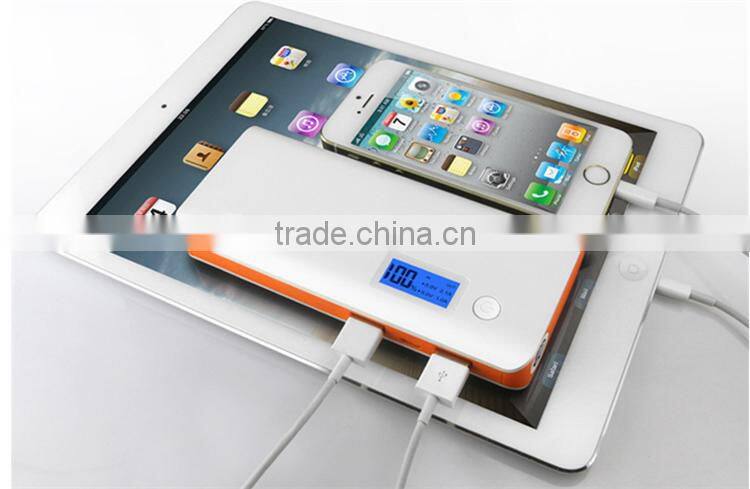 lcd display 18650 charger 13000MAH POWER BANK dual usb output