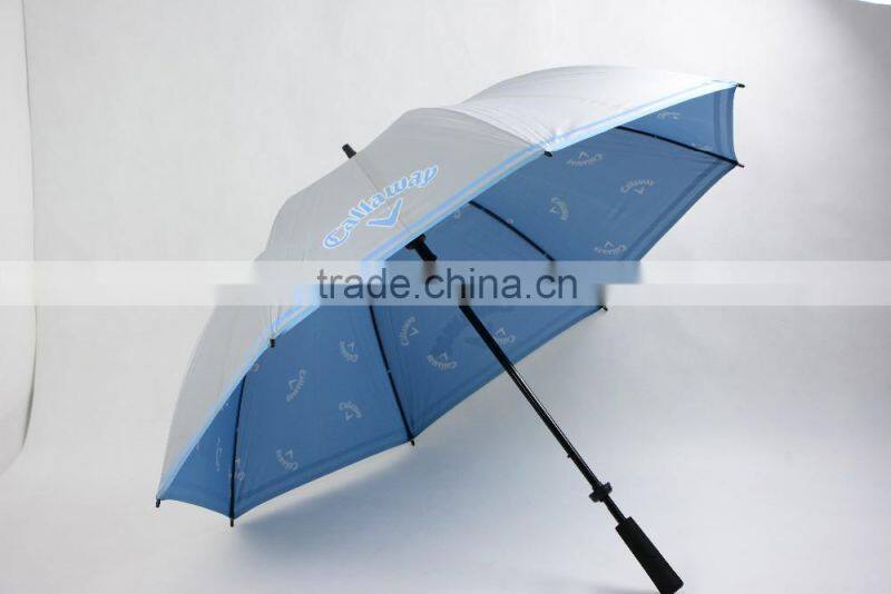 Best Price promotional fiberglass golf umbrella with custom logo