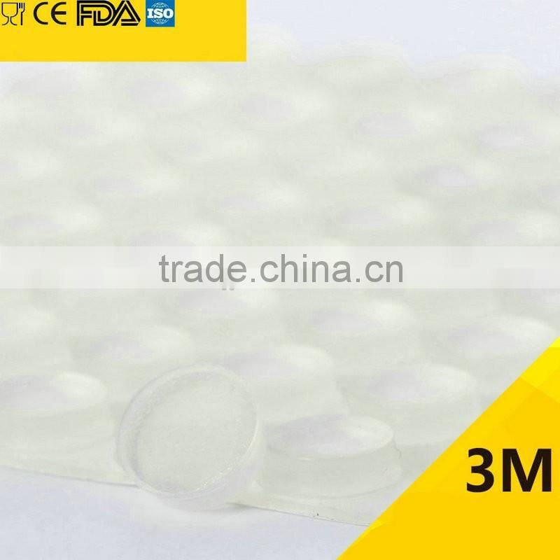 12.7*4.5mm Clear Self Adhesive Silicone Rubber Bumper Sheet To Door Protectors