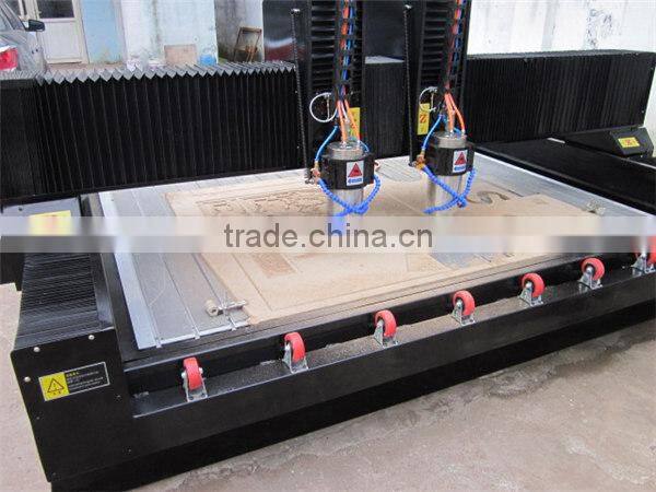 Wood and stone 3d carving cnc router for sign making