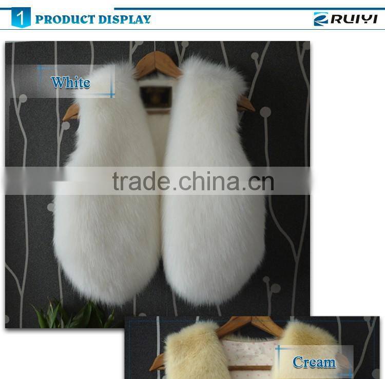 women winter fake fur gilet, faux fur vest