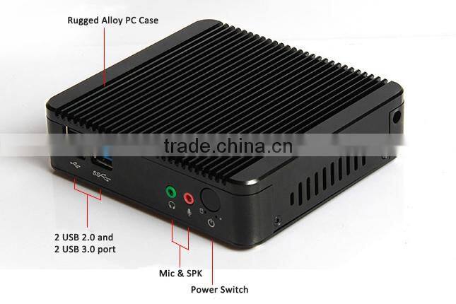 Intel Baytrail mini pc j1900 gaming desktops Quad Core 2Ghz USB3.0 WiFi VGA,4g ram+64g ssd