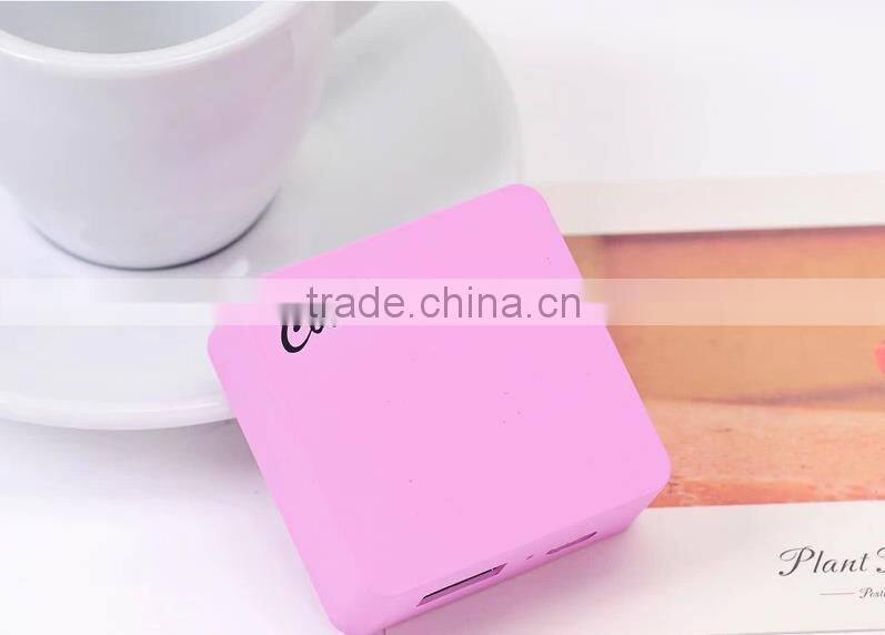 slim mini universal portable square power bank 2800 mah li-polymer battery mobile power
