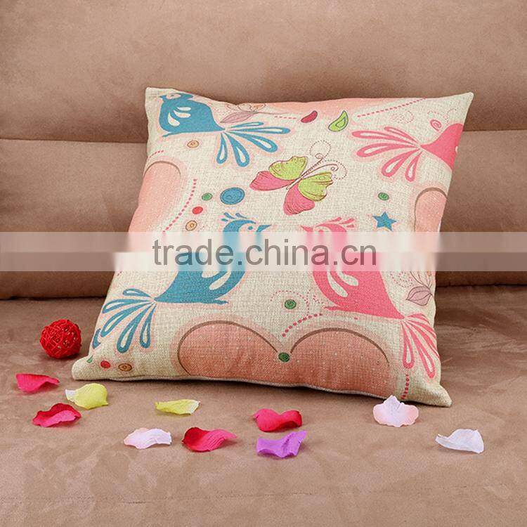 2015 Flowers and birds restoring ancient ways pastoral Cotton and linen hold pillow home furnishing cushion cover