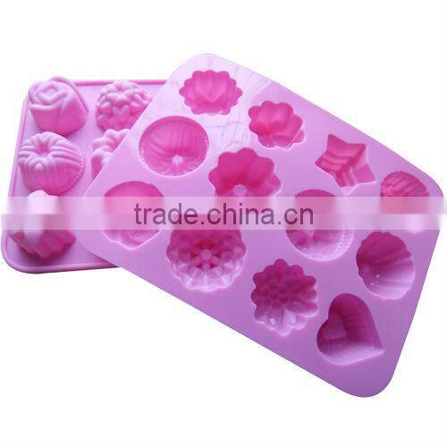 2013 The Most Popular Beautiful Flowerpot Silicone Cake Mould