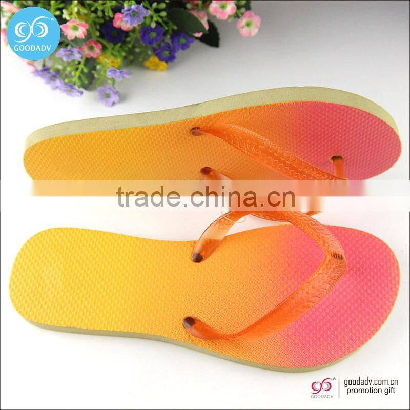 Guangzhou wholesale sublimation printing high quality rubber slippers flip flops