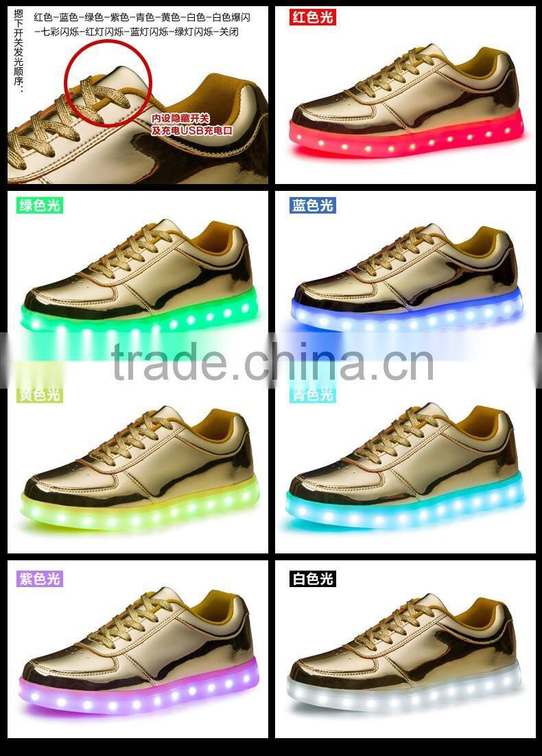 Hot selling led Light adult sneaker shoes fashion led sneaker led light up men and lady shoes