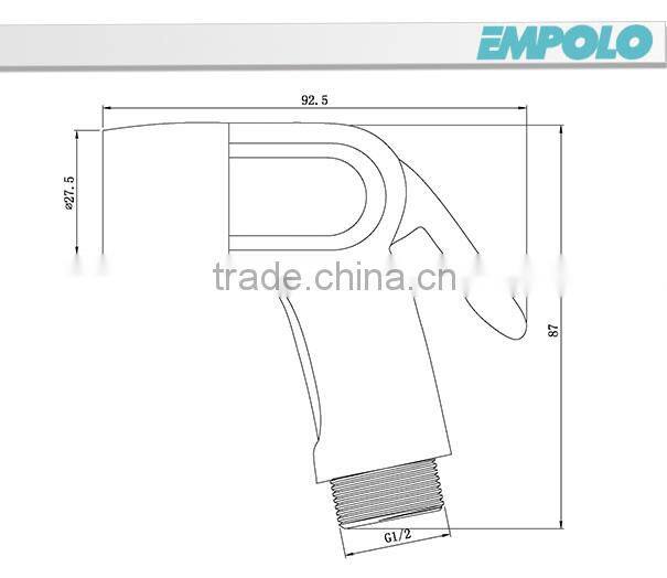 Plastic Toilet Bidet Spray Shattaf With Hose And Holder SPB001