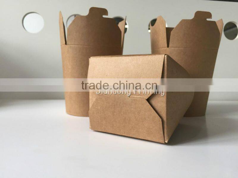 beautiful kraft paper take away food boxes