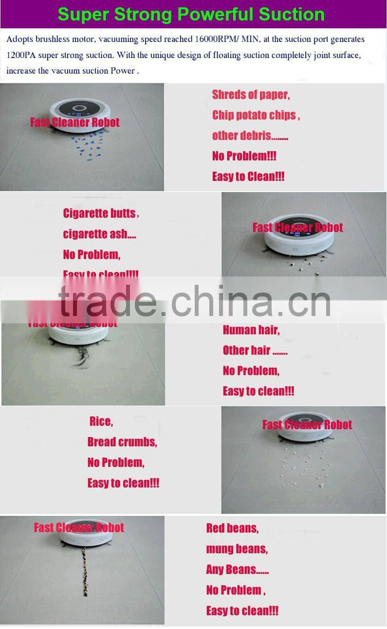 Smartphone WIFI APP Control robot vacuum cleaner wet QQ6KDM updated with Air purifier,3350MAH Lithium battery