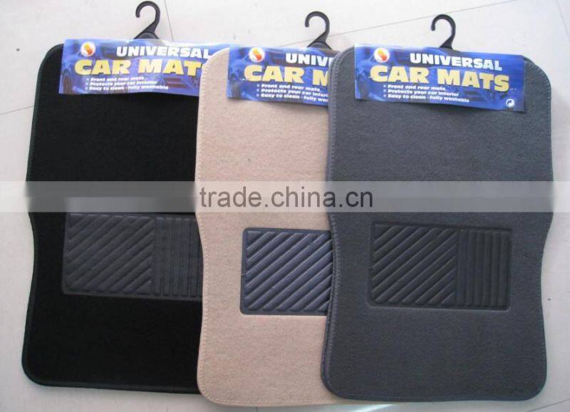 High quality popular black ,beige ,grey universal carpet car mat