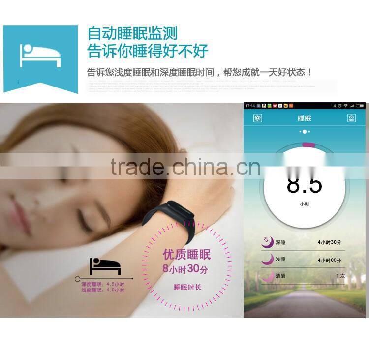 Fashion 3D sport bracelet, sleep monitoring and waterproof bracelet