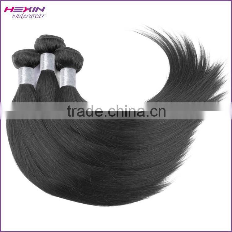 5A Black Beautiful Attractive Virgin Hair Straight 100% Real Human Hair Extensions